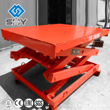 SJG hydraulic fixed scissor lift table for lifting cargo/aerial working platform